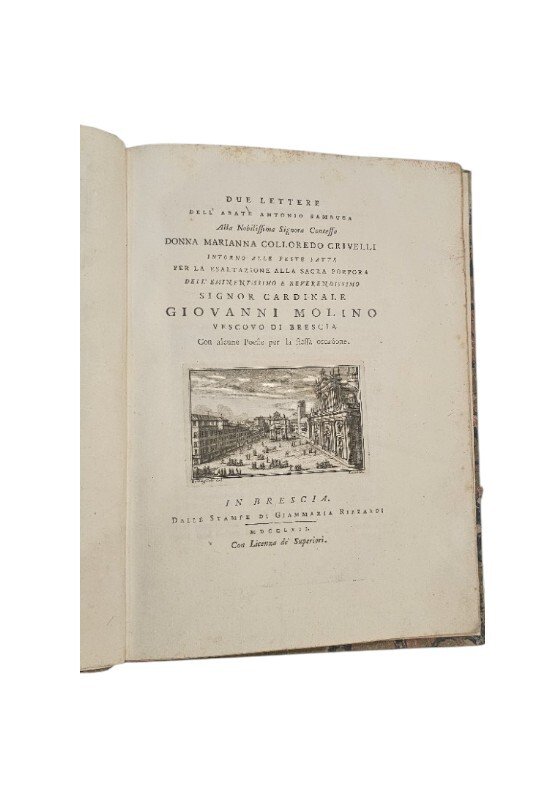 Due lettere dell'abate Antonio Sambuca 1762