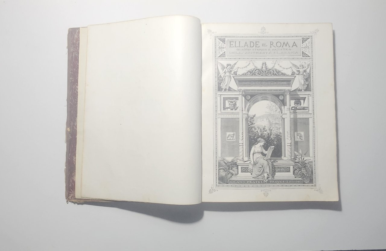 Ellade Roma Falke 1882 Treves Incisioni Antichità Classica Libro Raro | Immagine principale