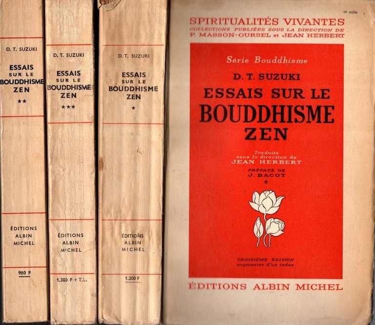 Essais Sur Le Bouddhisme Zen D.T. Suzuki Tre Libri
