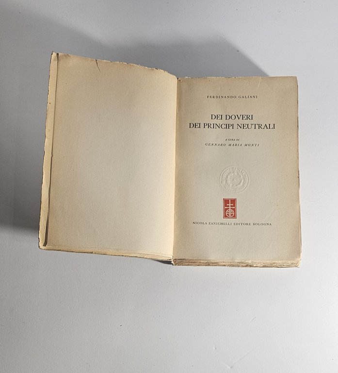 Ferdinando Galiani Dei Doveri dei Principi Neutrali Zanichelli | Immagine Gallery 3