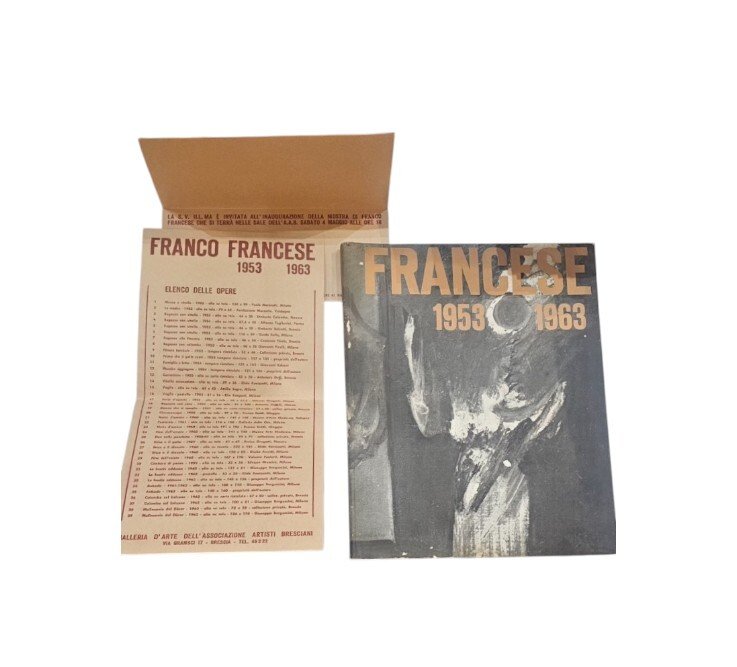 Francese 1953 1963 con autografo ed invito alla mostra