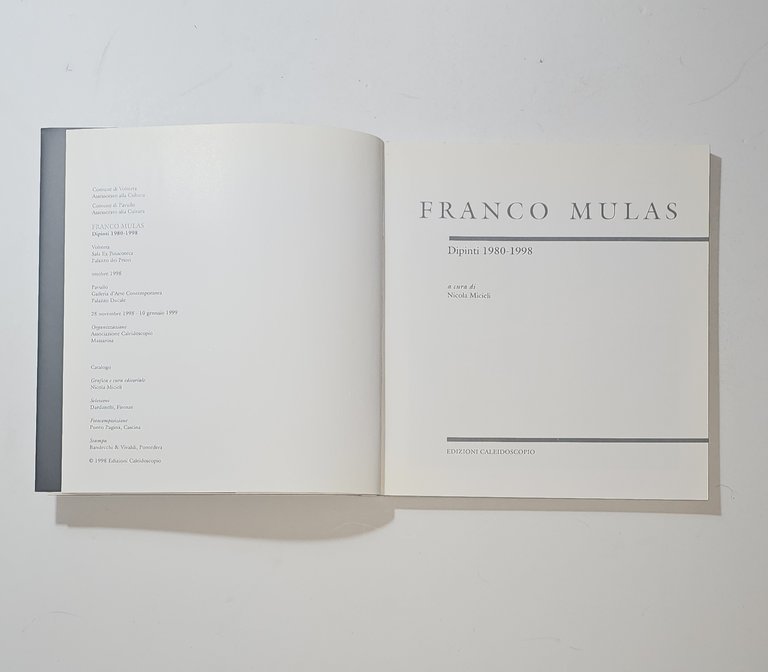 Franco Mulas Dipinti 1980 1998 Catalogo Mostra Arte Contemporanea | Immagine Gallery 3