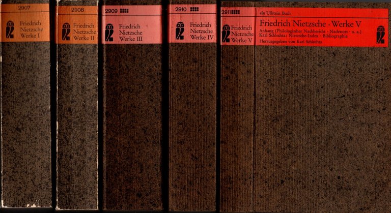 Friedrich Nietzsche Werke - 5 Volumi