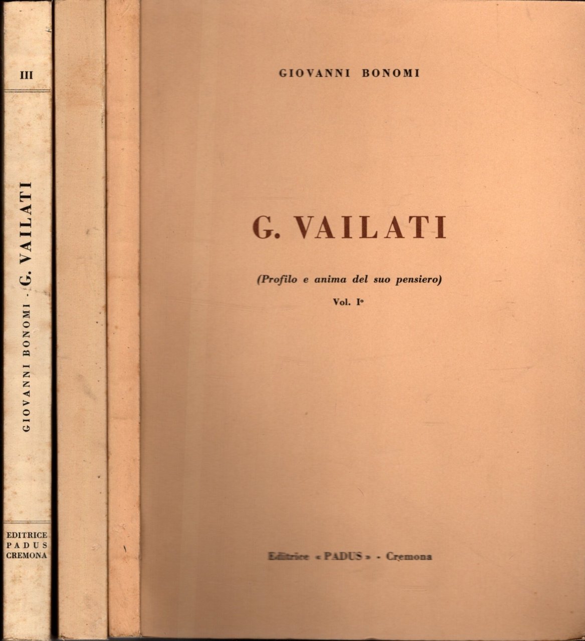 G. VAILATI 3 VOL.