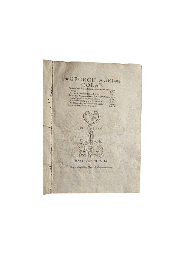 Georgii Agricolae (opera) - Basilea Froben 1550