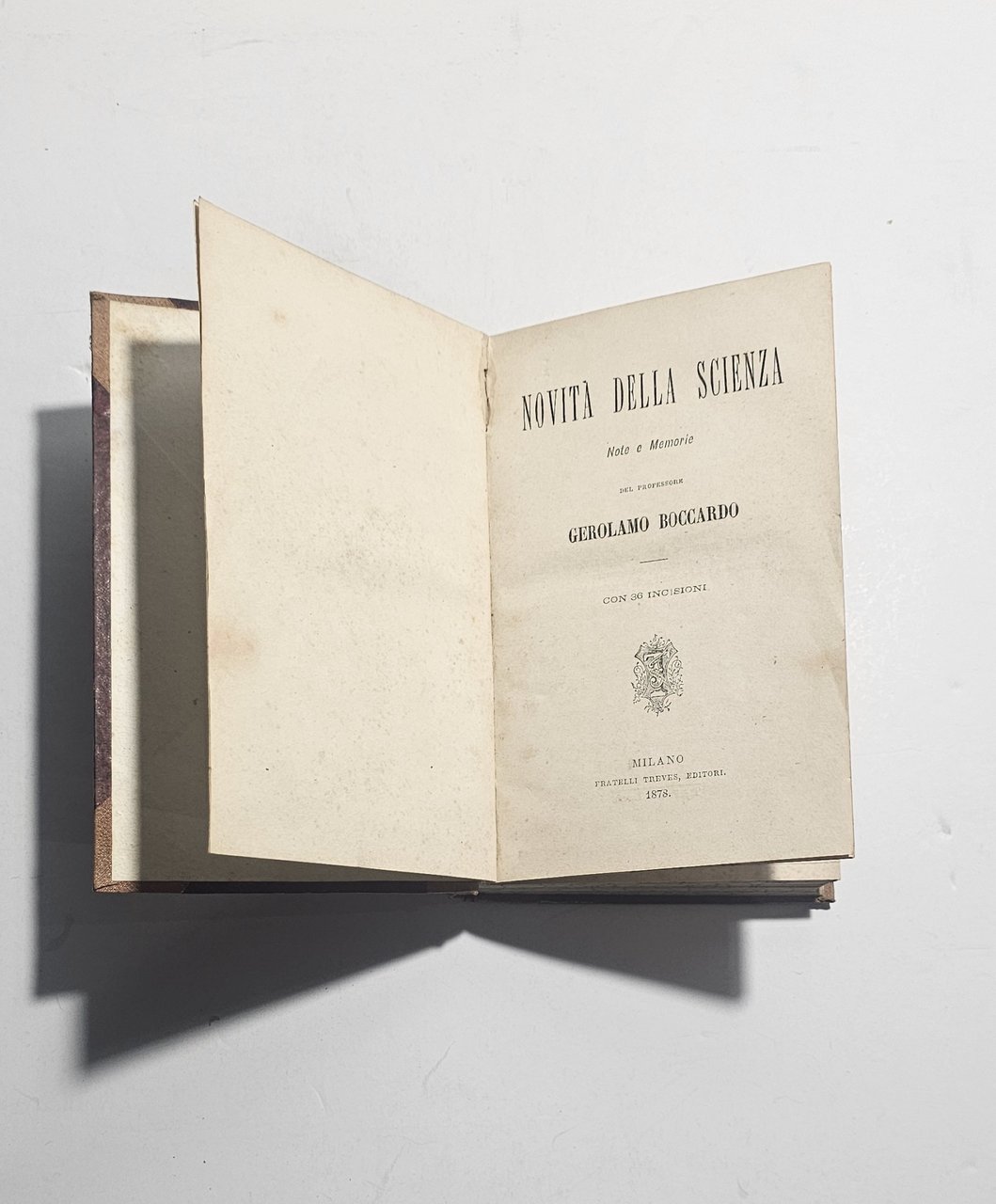 Gerolamo Boccardo – Novità della scienza – Milano, 1878 – … | Immagine principale