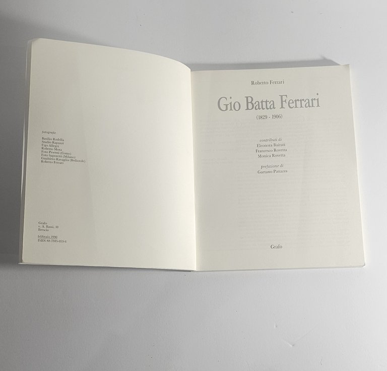 Gio Batta Ferrari Catalogo Arte Pittura Lombarda Brescia Grafo 1990 | Immagine Gallery 3