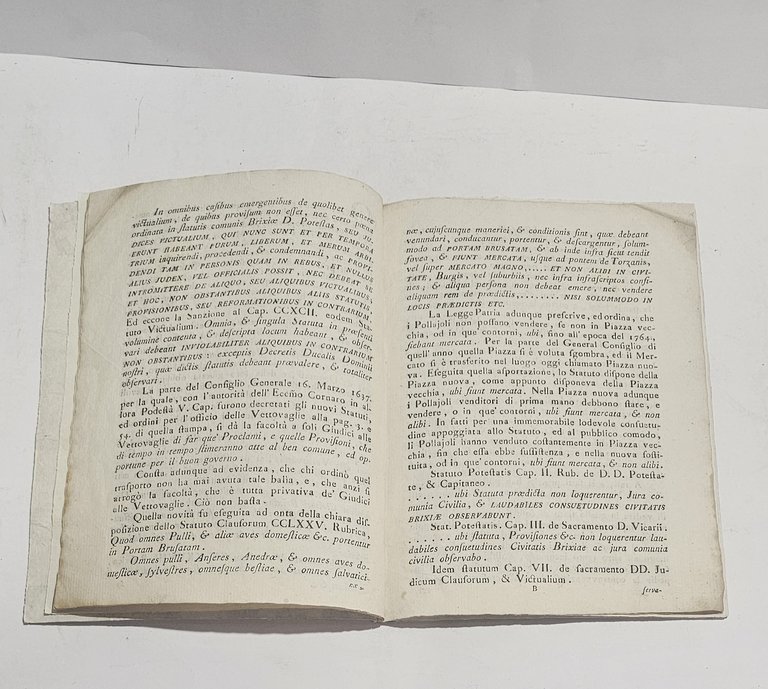 Giustificazione Giudici alle Vettovaglie Brescia 1793 editto raro | Immagine Gallery 2