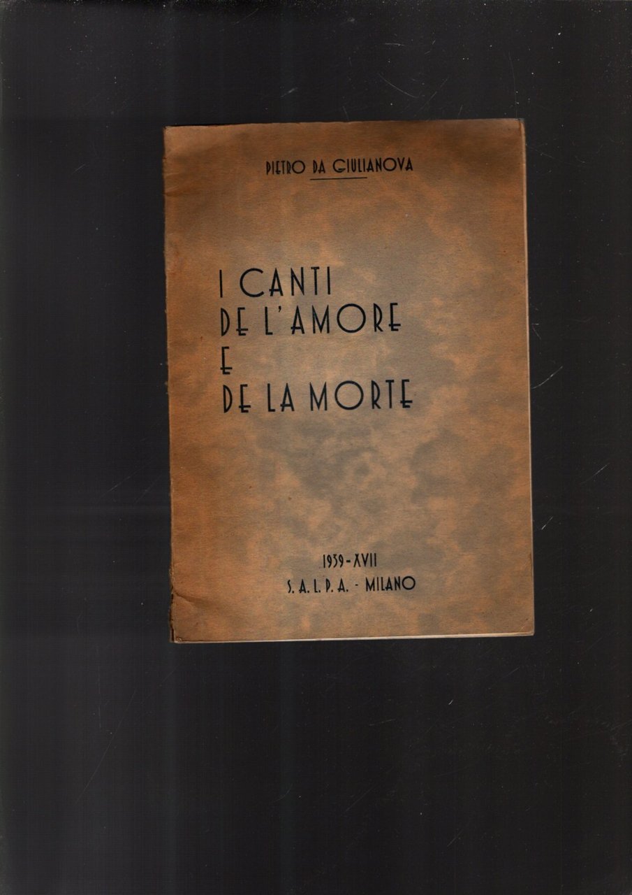 I CANTI DE L'AMORE E DE LA MORTE
