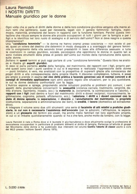 I Nostri Diritti Manuale Giuridico Per Le Donne ** Laura …