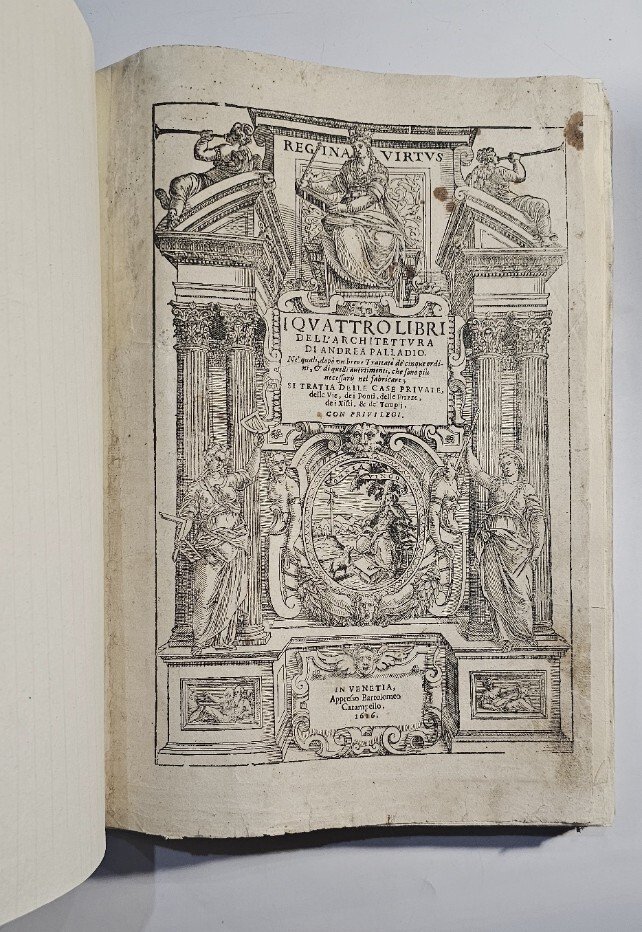 I quattro libri dell'Architettura di Andrea Palladio (non completo) 1616