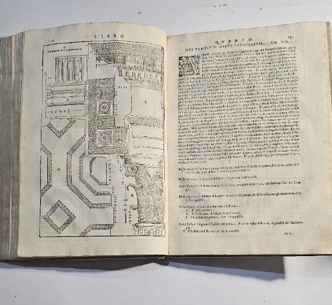 I quattro libri dell'Architettura di Andrea Palladio (non completo) 1616