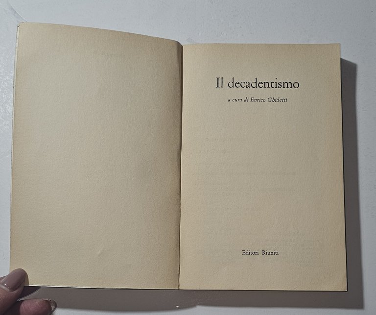 Il Decadentismo Enrico Ghidetti Letteratura Italiana Simbolismo | Immagine Gallery 2
