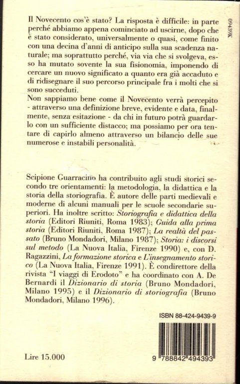 Il Novecento e le sue storie