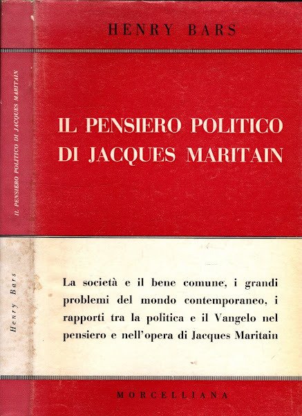 IL PENSIERO POLITICO DI JACQUES MARITAIN