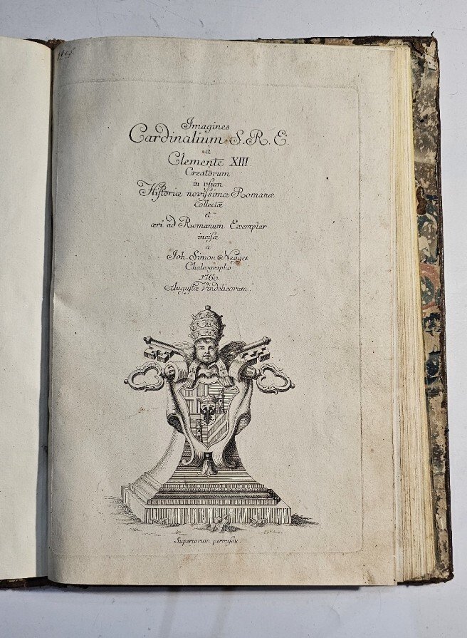 Imagines Cardinalium S.R.E. A Clemente Xiii Creatorum In Historiae... 1760
