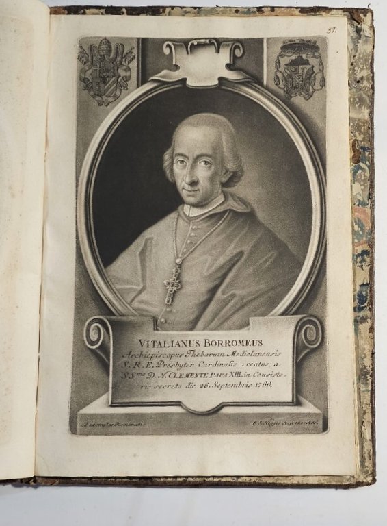 Imagines Cardinalium S.R.E. A Clemente Xiii Creatorum In Historiae... 1760