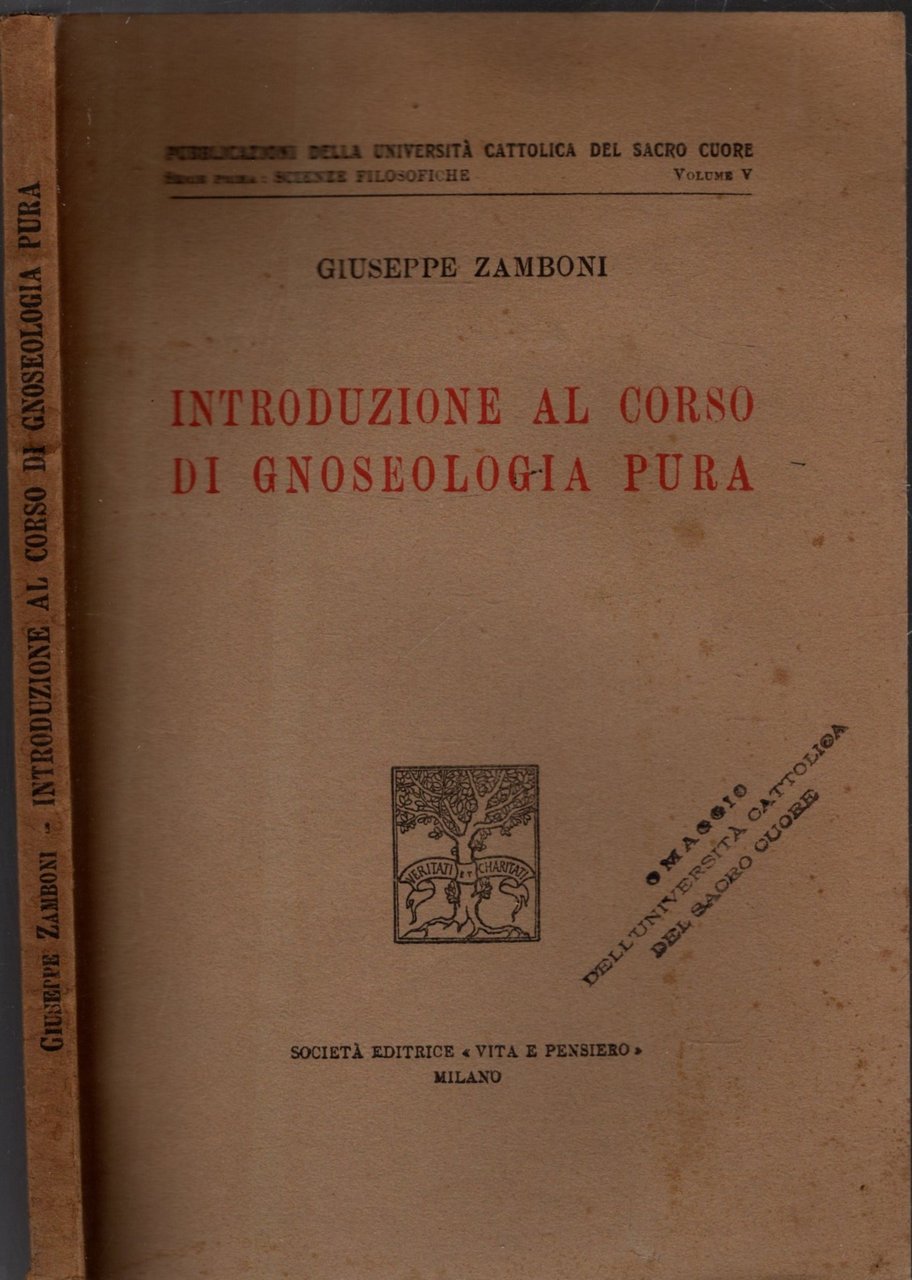 INTRODUZIONE AL CORSO DI GNOSEOLOGIA PURA