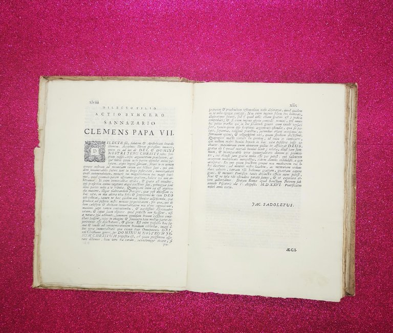 JACOBI, SIVE ACTII SINCERI SANNAZARII NEAPOLITANI VIRI PATRICII POEMATA 1731