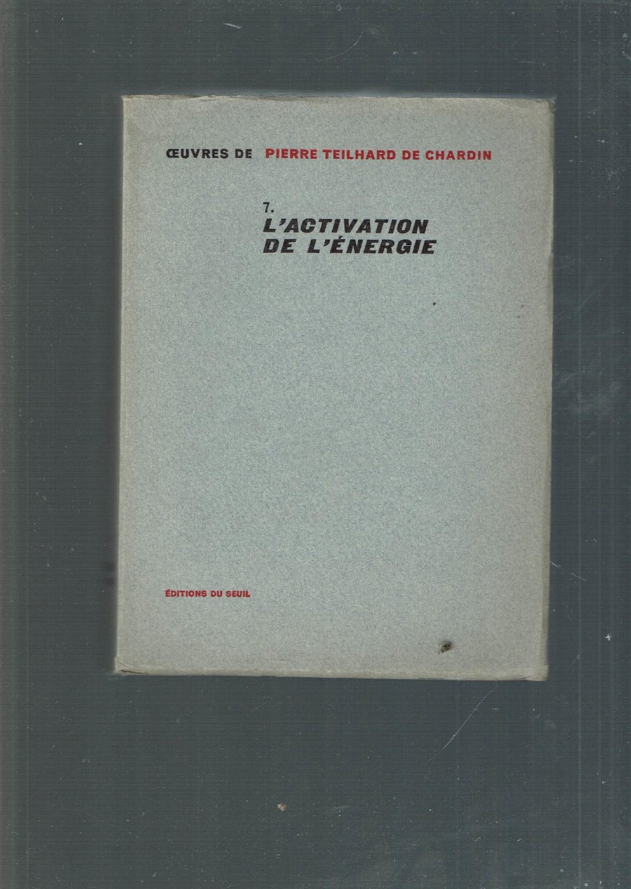 L'ACTIVATION DE L'ENERGIE