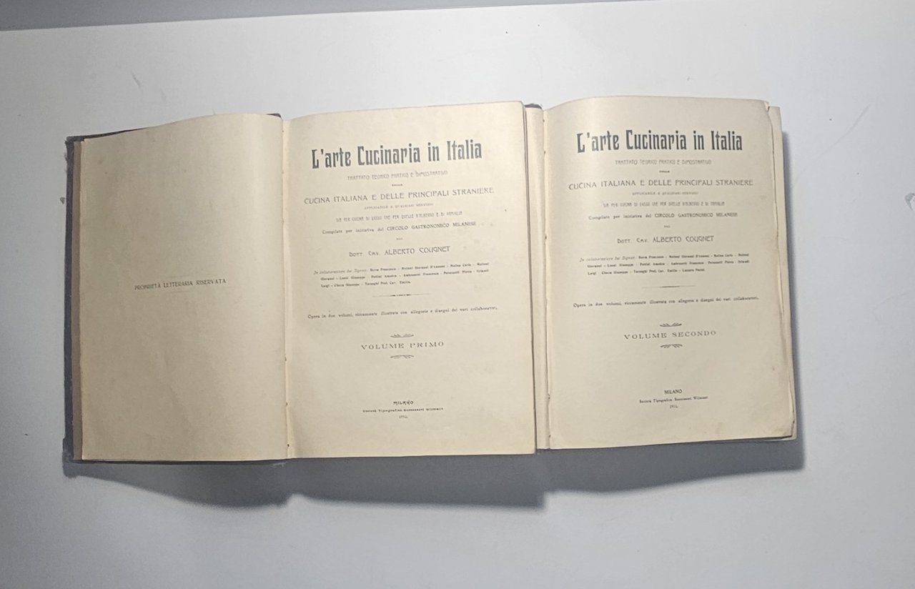 L'Arte Cucinaria in Italia Cougnet 1910 Cucina Gastronomia Antico 2 … | Immagine principale