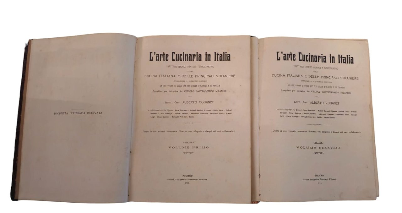 L'arte Cucinaria in Italia. Trattato teorico pratico e dimostrativo della …