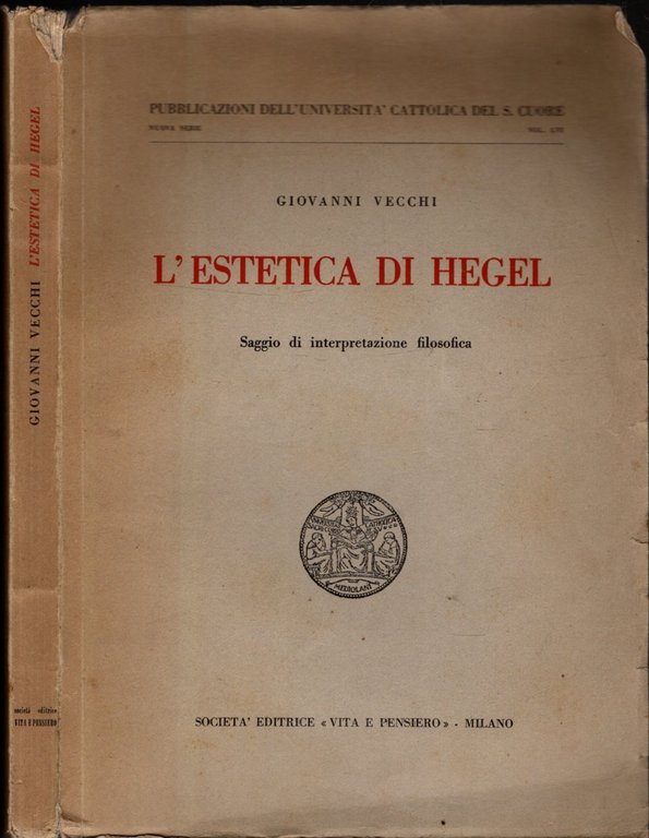 L'estetica Di Hegel Saggio Di Interpretazione Filosofica