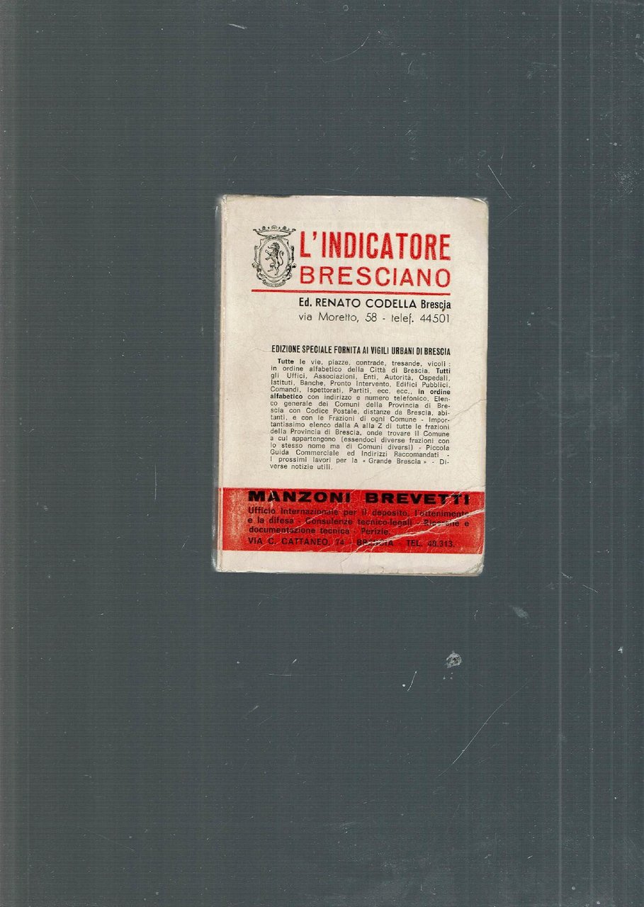 l'indicatore bresciano 1968/69