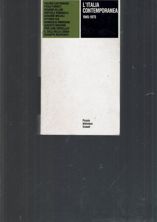 L'ITALIA CONTEMPORANEA 1945-1975