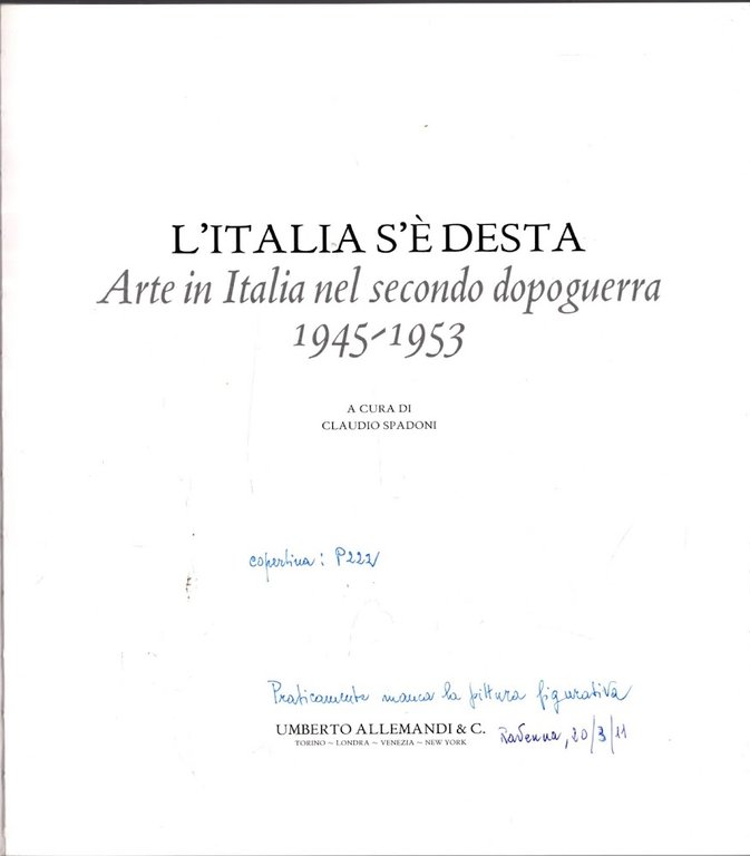 L'Italia se desta: 1945-1953. Arte italiana del secondo dopoguerra da …