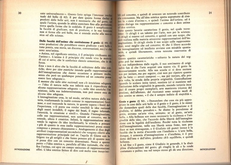 La Concezione Del Bello E Dell'arte * Immanuel Kant *