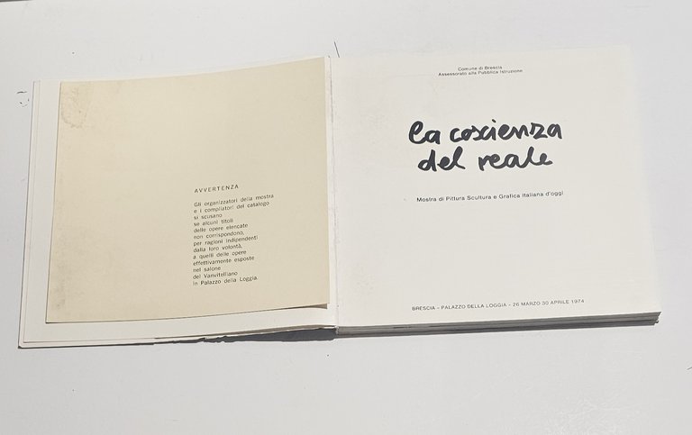 La coscienza del reale Brescia catalogo mostra 1974 arte italiana … | Immagine Gallery 6