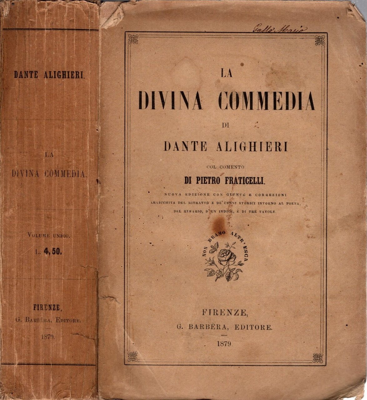 La Divina Commedia di Dante Alighieri
