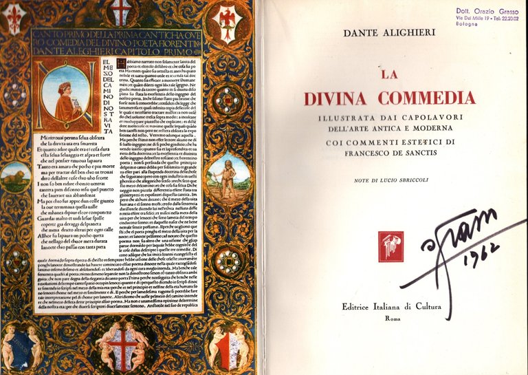La Divina Commedia illustrata dai capolavori dell'arte antica e moderna, …