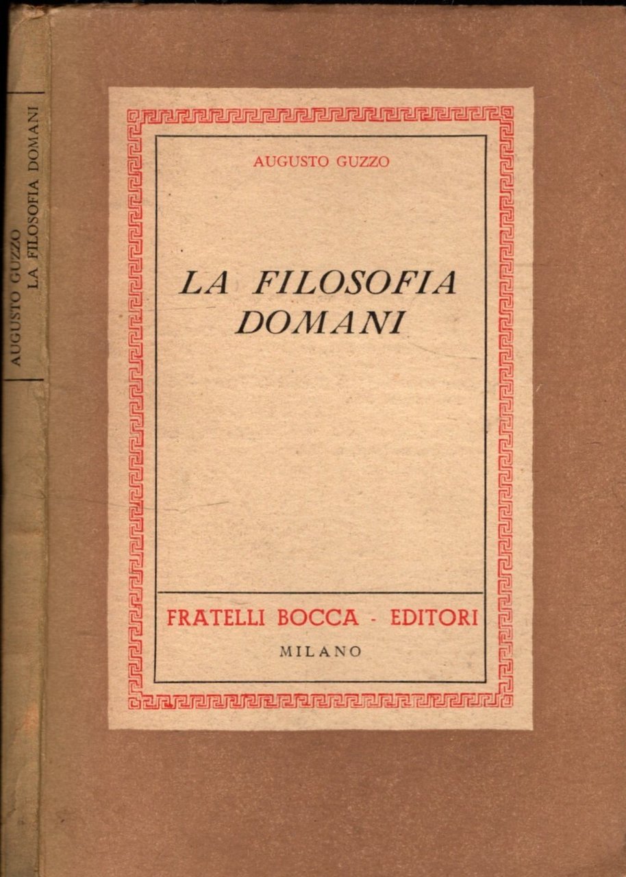 LA FILOSOFIA DOMANI