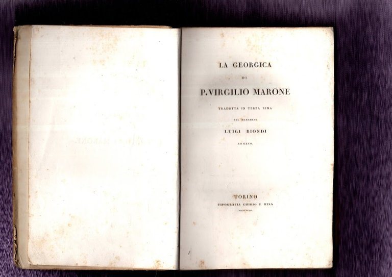 La Georgica Di P. Virgilio Marone Tradotta In Terza Rima …