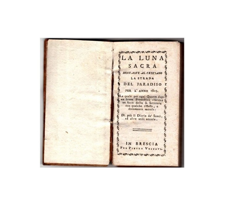 La luna sacra indicante al cristiano la strada del paradiso …