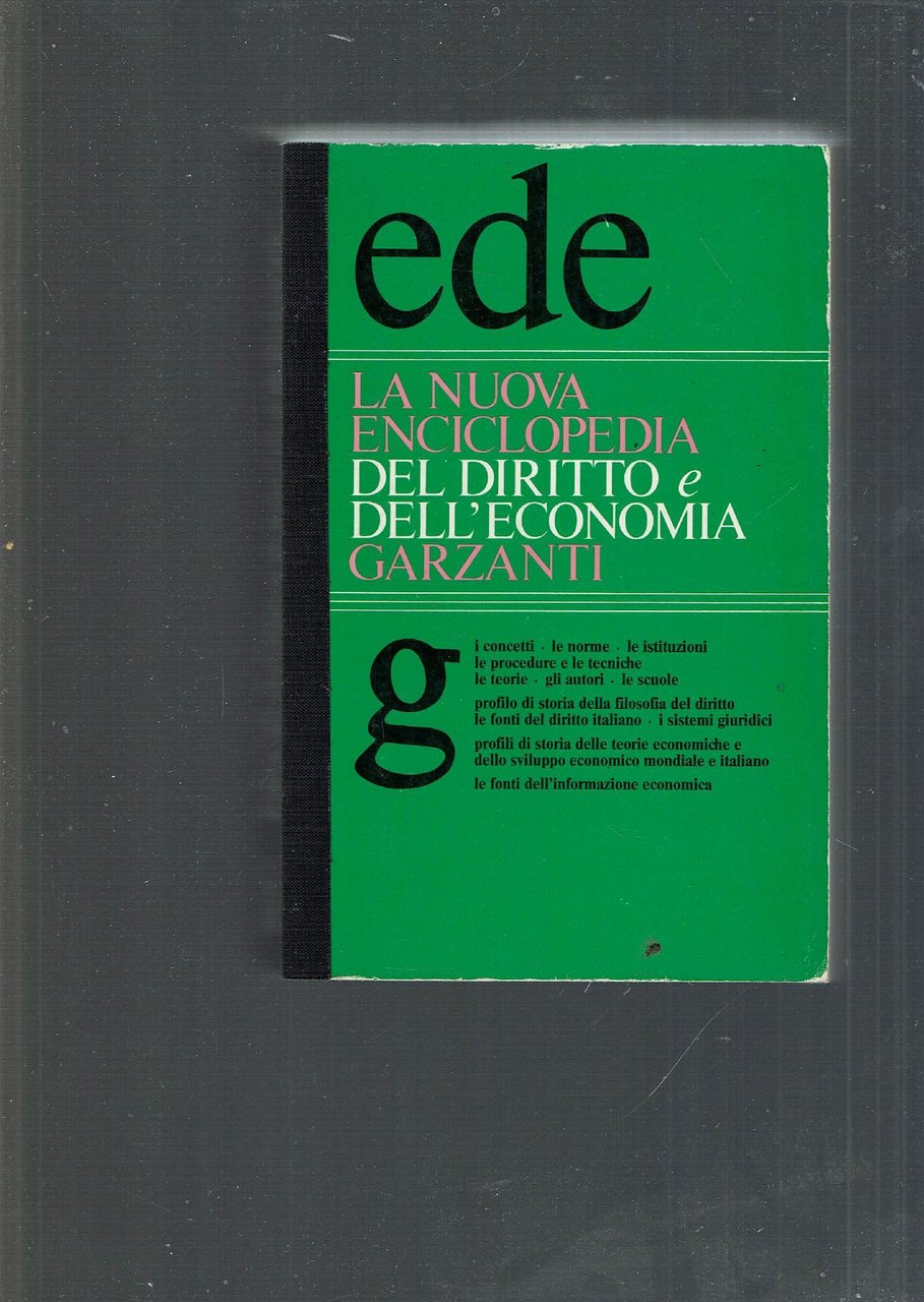 La Nuova enciclopedia del diritto e dell'economia Garzant