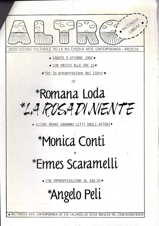 La Rosa di niente - Romana Loda