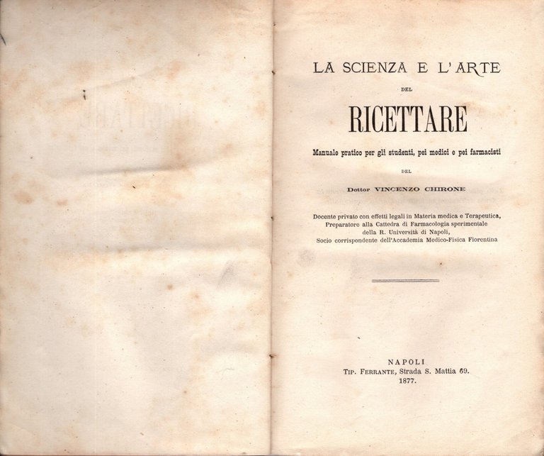 La scienza e l'arte del ricettare. Manuale pratico per gli …