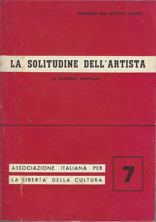 La solitudine dell'artista - Eugenio Montale