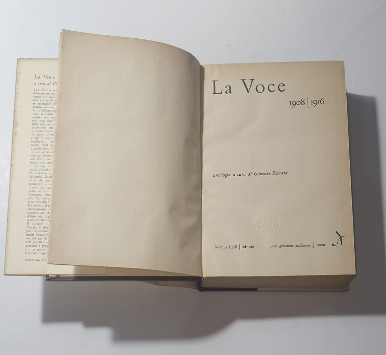 La Voce 1908-1916 – Antologia a cura di Giansiro Ferrata | Immagine Gallery 2