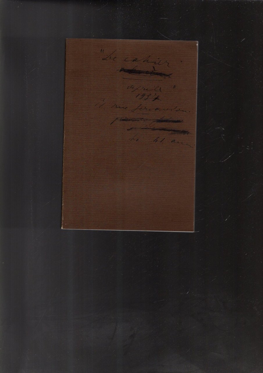 Le "cahier", aprile 1937 De Pisis