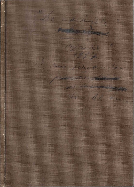 Le "cahier", aprile 1937 De Pisis