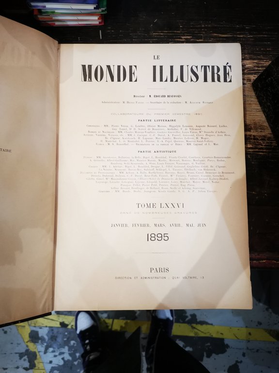 LE MONDE ILLUSTRE 1895 DUE VOLUMI