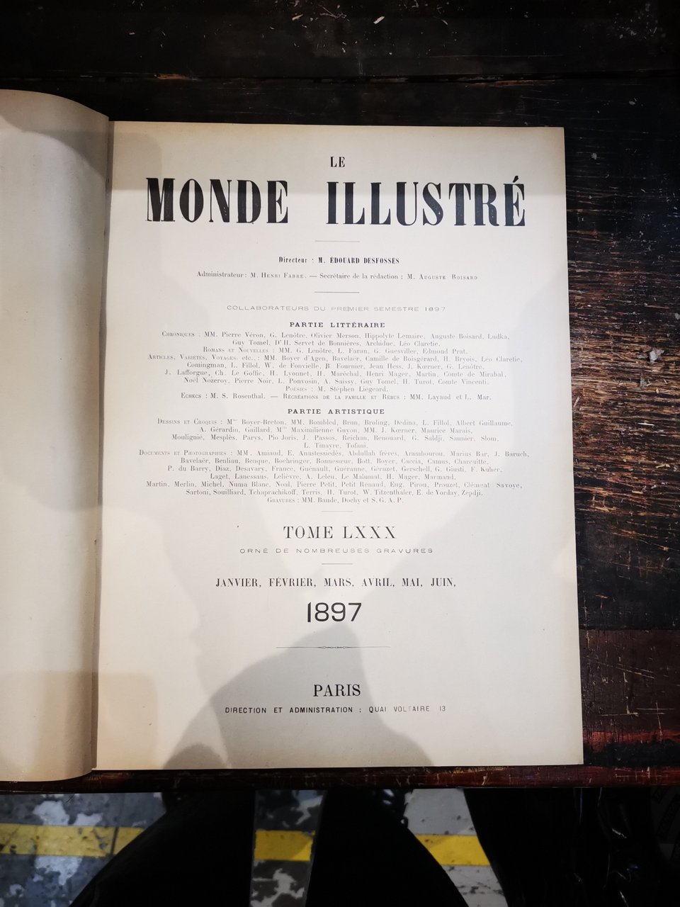 LE MONDE ILLUSTRE 1897 VOL. 1 (PREMIERE SEMESTRE)