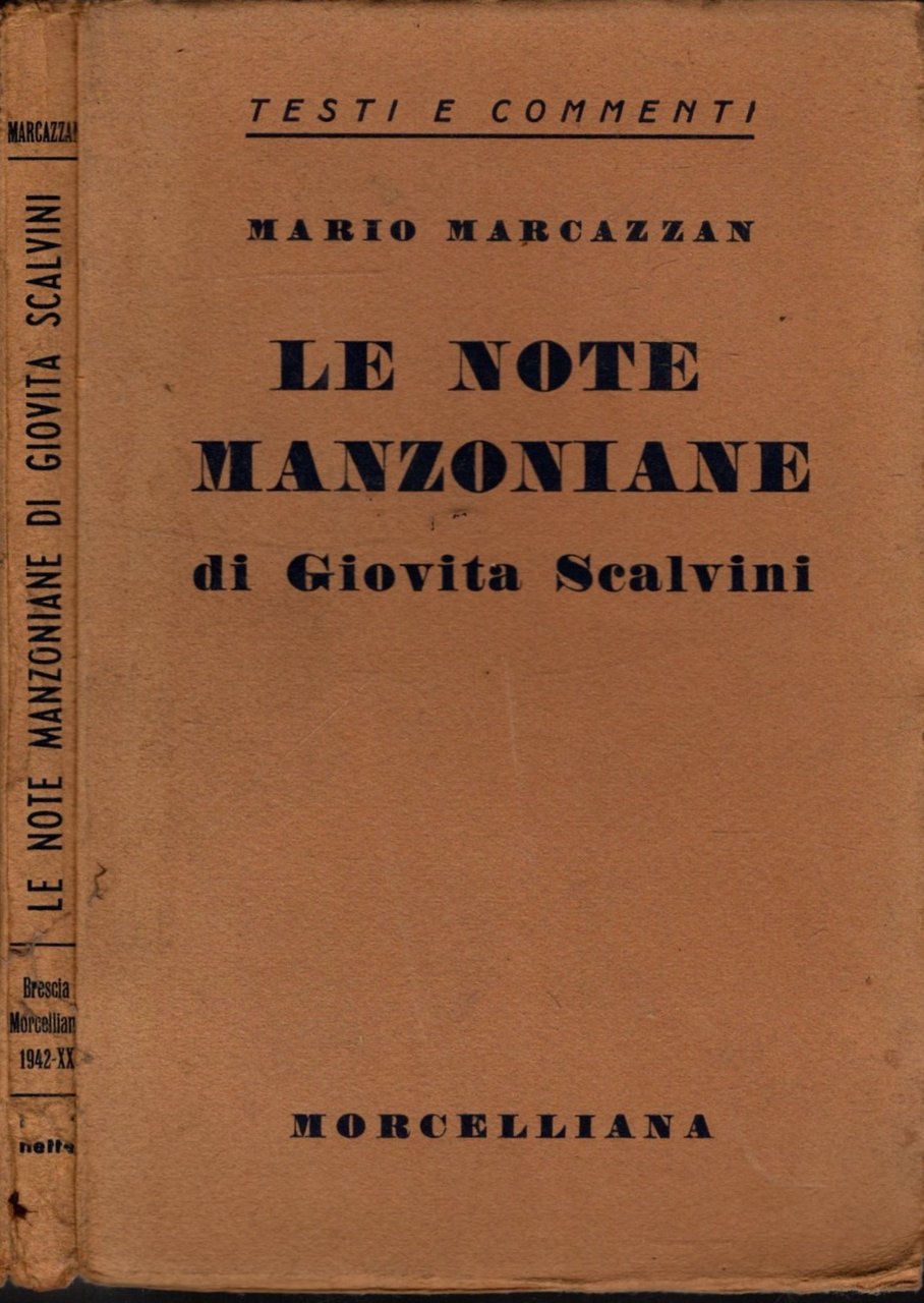 LE NOTE MANZONIANE DI GIOVITA SCALVINI