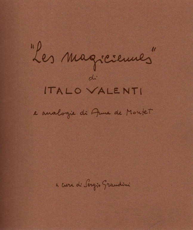 Les Magiciennes Di Italo Valenti E Analogie Di Anne De …