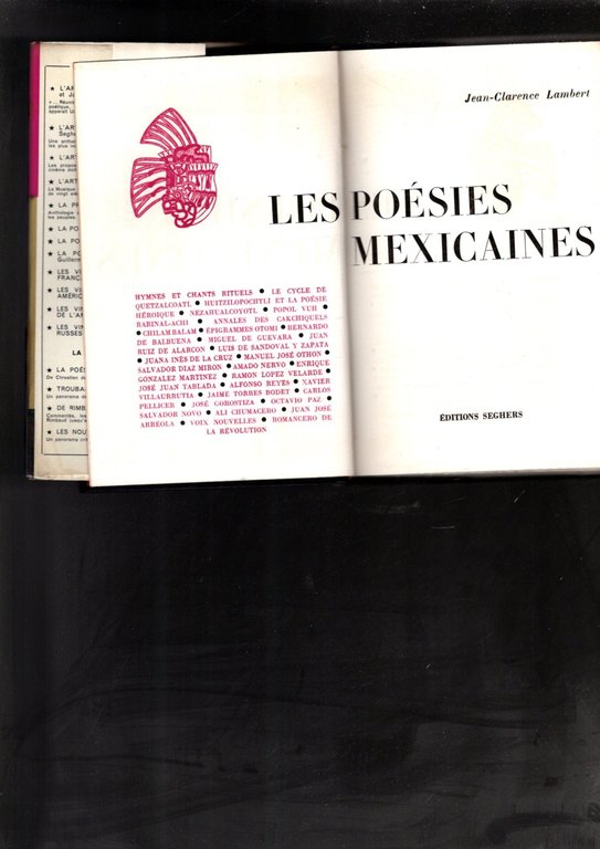 Les poésies mexicaines ANTHOLOGIE DES ORIGINES A NOUS JOURS