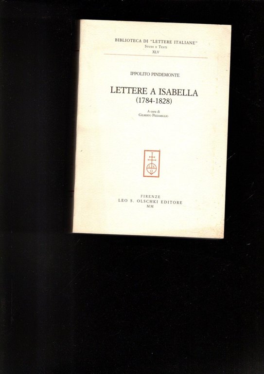 Lettere a Isabella, 1784-1828